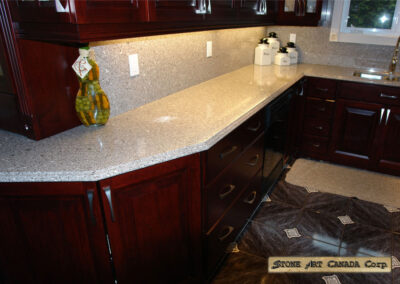Kitchen countertop marble, granite, quartz